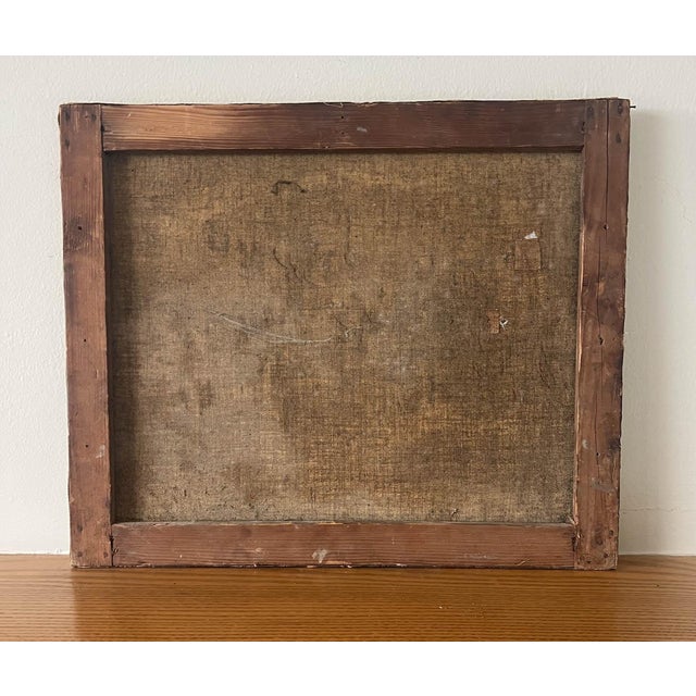 Antique French Floral Dogwood Still Life Oil Painting on Canvas For Sale In San Francisco - Image 6 of 6