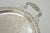 Antique English Victorian Silver Plated Repousse Oval Serving Platter Bar Tray For Sale - Image 11 of 12
