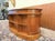 Brown English Kidney-Shaped Chesterfield Desk For Sale - Image 8 of 15
