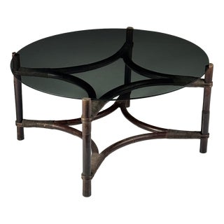 Vintage Rattan Coffee Table For Sale