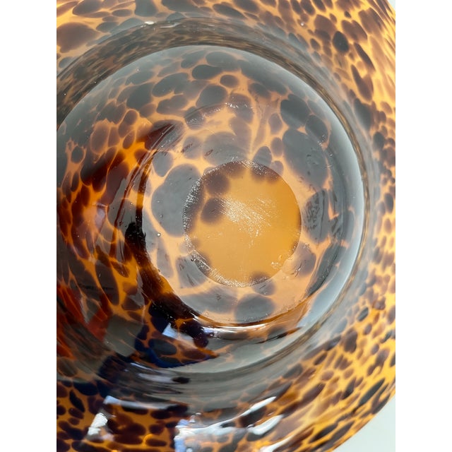 1970s Italian Handblown Murano Tortoiseshell Centerpiece Bowl For Sale - Image 12 of 12
