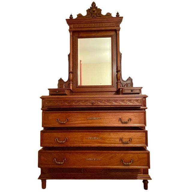 19th Century Dressing Table Chest of Drawers, 1920s For Sale - Image 11 of 15