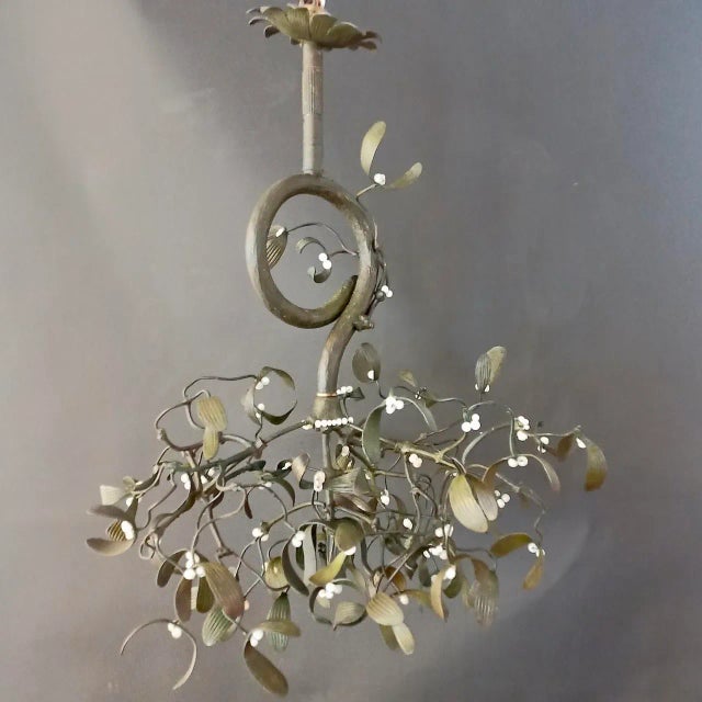 Art Nouveau Mistletoe Candlestick, France, 1910s For Sale - Image 5 of 11