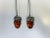 1980s Vintage Sterling Silver and Baltic Amber Honey Spoons - A Pair For Sale - Image 5 of 10