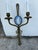 English Pair of 1890s Neoclassic Bronze and Porcelain Wall Sconces For Sale - Image 3 of 7