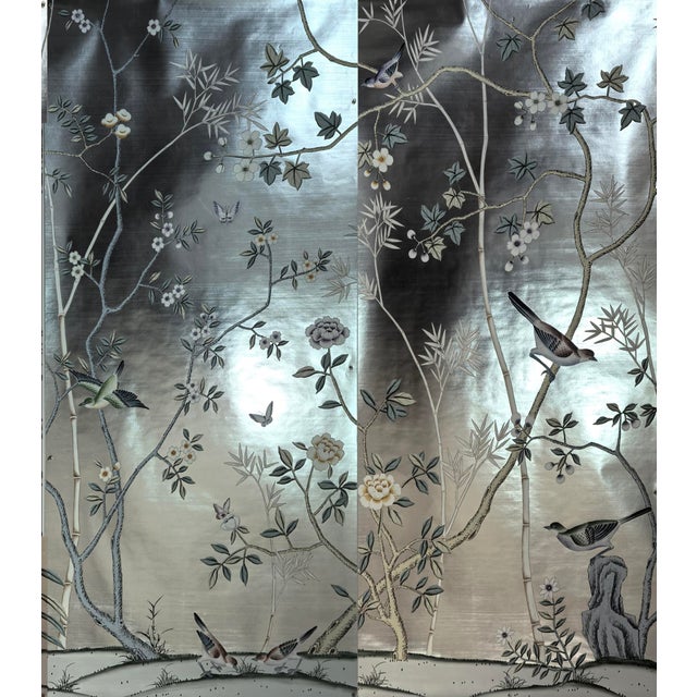 If you love the look of De Gournay wallpaper but not the price , this is for you. The listed price is for 2 panel of 36"...