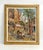 This stunning vintage impressionist oil painting beautifully captures a bustling Parisian square filled with figures, lush...