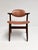 Brown Leather Cowhorn Chair, 1970s For Sale - Image 11 of 14