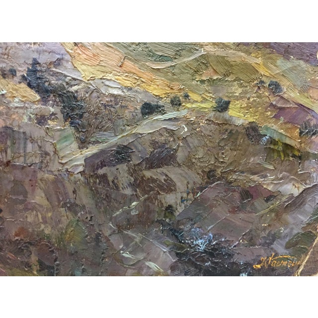 1960s Double Oil Painting Landscapes. Castle For Sale - Image 11 of 12