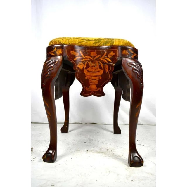 Dutch Marquetry Stool For Sale - Image 3 of 5