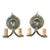 Pair Cast Brass Sconces With Hammering and Tooling Pattern, 1920 For Sale