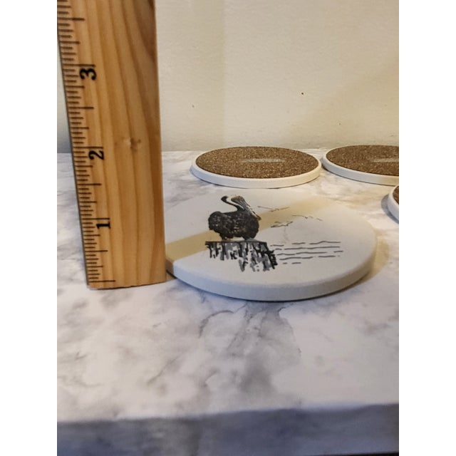 1970s Stone Coasters Pelican with box - Set of 4 For Sale - Image 11 of 12