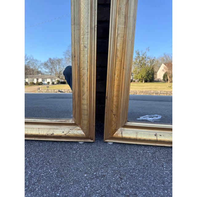 Gorgeous Pair of 19th Century Louis Phillipe Mirrors For Sale - Image 9 of 15