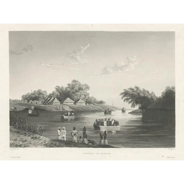 S. Himely after B. Lauvergne, Yanoan River, 1835, Paper For Sale - Image 5 of 6
