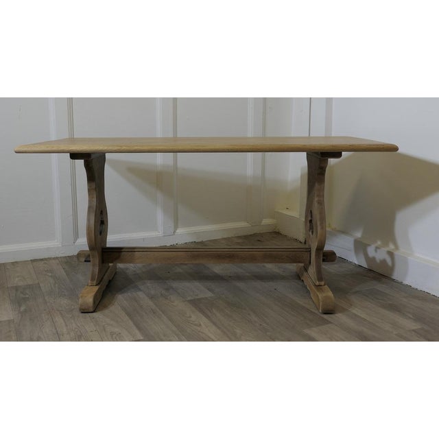 Vintage Farmhouse Coffee Table in Golden Oak, 1950s For Sale - Image 6 of 7