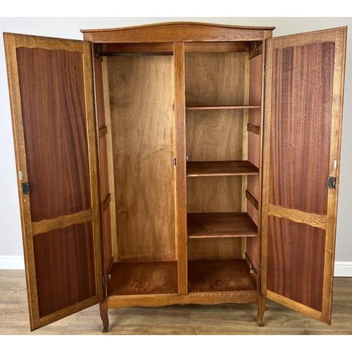 French Louis XVI Wardrobe in Oak For Sale - Image 12 of 13