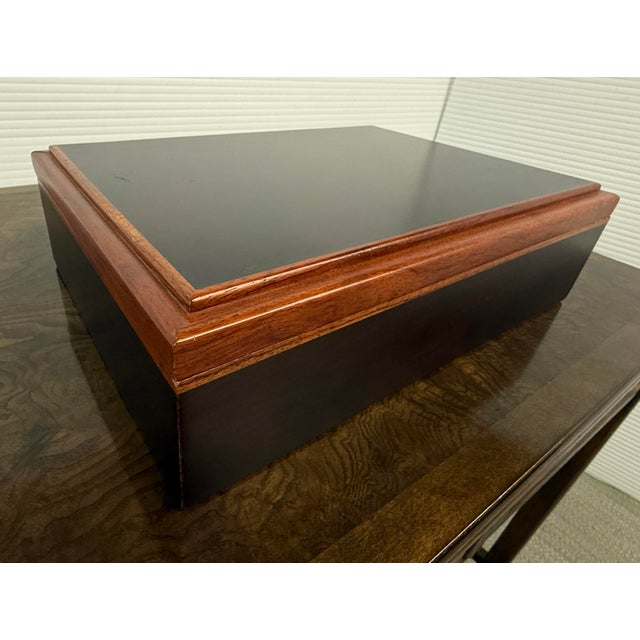 Agresti Luxury Burl Wood Jewelry Box For Sale - Image 4 of 12