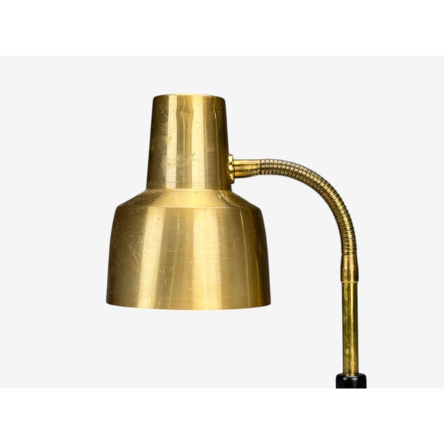 Mid-Century Modern Armaturhantverk Tibro, Brass, Adjustable Desk Lamp, Sweden, 1960s For Sale - Image 3 of 8