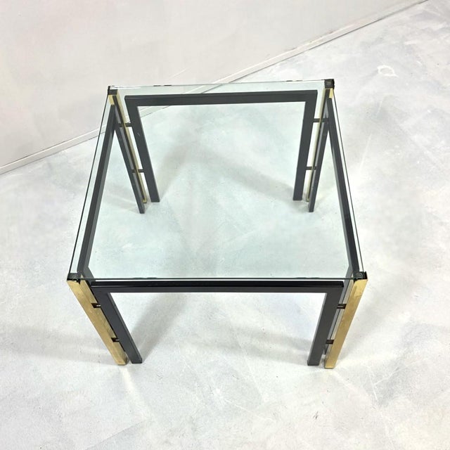 Mid-Century Modern Coffee Table in Brass from Belgo Chrome, 1980s For Sale - Image 3 of 8