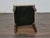 English Mahogany 19th Century Stool with Turned Legs and Custom Linen Upholstery For Sale - Image 12 of 12