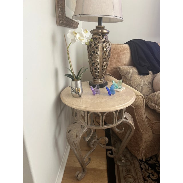 End Table, Round Rot Iron For Sale In Los Angeles - Image 6 of 6