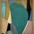 Mid-Century Modern Contemporary Teal Abstract Oil Painting in Vintage Gold Frame For Sale - Image 3 of 6