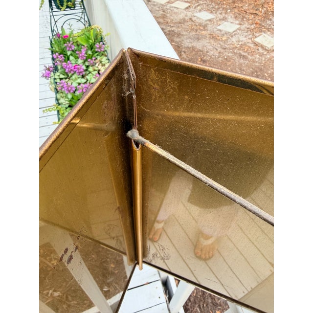 Monumental Brass Curtis Jere Table Lamp, Signed C Jere 1976 For Sale - Image 11 of 13