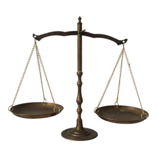 Vintage Brass Scales of Justice For Sale