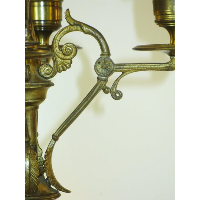 Antique Bronze Candelabras Neoclassical French Urn Grand Tour, Greek Kye 5-Light Candlesticks For Sale - Image 6 of 18