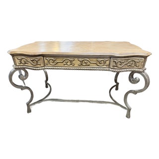 Schnadig Tan Writing Desk For Sale