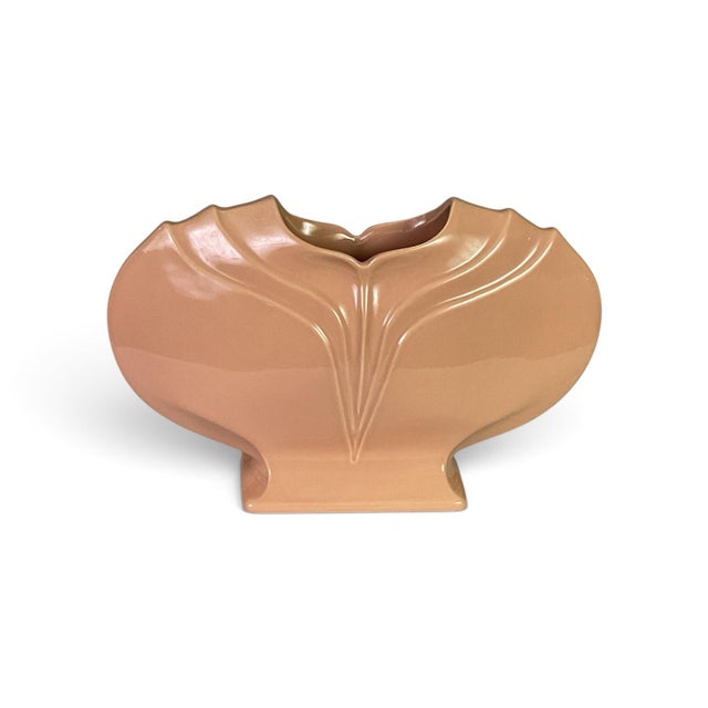 A fabulous example of Art Deco revival by McCoy pottery Stamped on the bottom – number 444, USA This art deco vase is in...