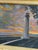 Textile Vintage John Dunbar Mid-Century Original Oil on Canvas Coastal Seascape, C. 1960 For Sale - Image 7 of 9