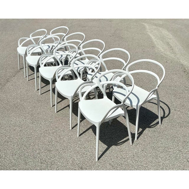 Vintage Set of 10 Mila Stacking Chairs by Siesta For Sale - Image 10 of 10