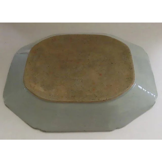 Chinese 19th Century Chinese Export Canton Platter 14" by 11" For Sale - Image 3 of 7