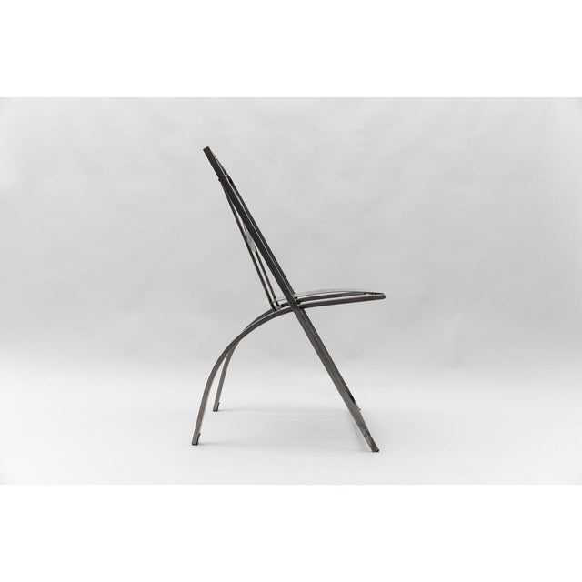 Hand-Crafted Metal Chair Hunter by Karl Friedrich Förster, Germany, 1980s For Sale - Image 4 of 14