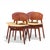 Mid-Century Modern Jens Risom Model C-275 Mid Century Walnut Dining Chairs - Set of 4 For Sale - Image 3 of 11