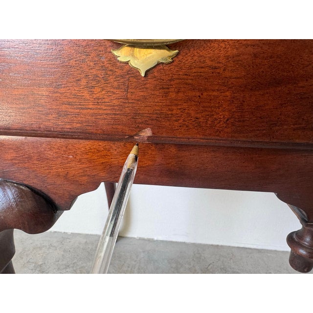 1970’s Vintage Henkel Harris Queen Anne Style Mahogany Lowboy by Councill Craftsmen, Nc For Sale - Image 12 of 12