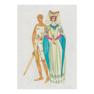 1931 Clifford Thompson Medieval Art Deco Figures