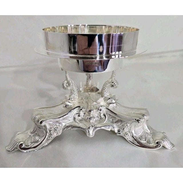 Late 20th Century Sterling Silver & Glass Centrepiece from Hugh Crawshaw, 1995 For Sale - Image 12 of 18