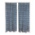 Lotus 45" X 96" Blue Curtain For Sale