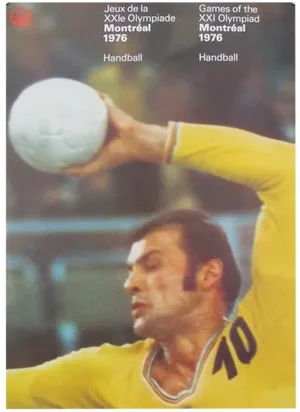 1976 Montreal Handball Olympic Poster