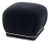 Modern Black Velvet Upholstered Ottoman For Sale