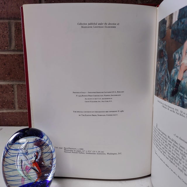 Modern Mary Cassatt Leather-Bound Hardcover Book Easton Press Great Art & Artists For Sale - Image 3 of 5