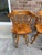 1960s Set of 3 Solid Wood Spindle Captain’s Chair Stools For Sale - Image 4 of 7