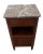 Arts & Crafts Antique Nightstand Marble Top Interior Commode Cabinet, Drawer and Shelf For Sale - Image 3 of 10