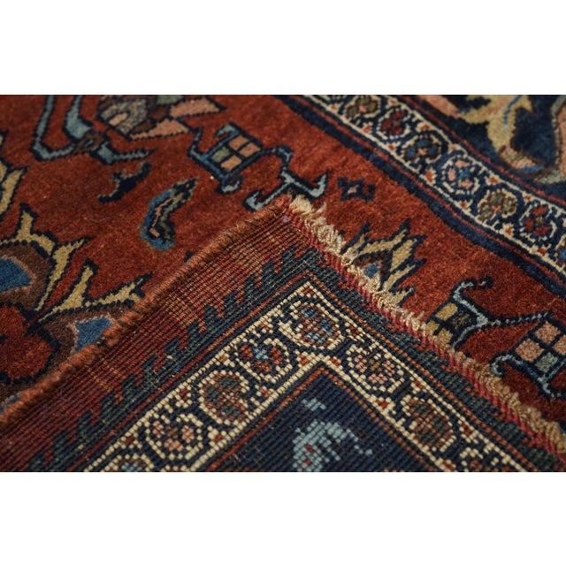 Antique Bidjar Rug 4'7'' X 7'0'' For Sale - Image 10 of 11