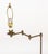 Modern Brass Swing-Arm Floor Lamp, with articulated arm. 55" H x 12.5" W x 9.5" D. Provenance: The Estate of Gilbert C....
