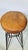 Metal Vintage Industrial Metal Stool with Leather Seat, 1960s For Sale - Image 7 of 8