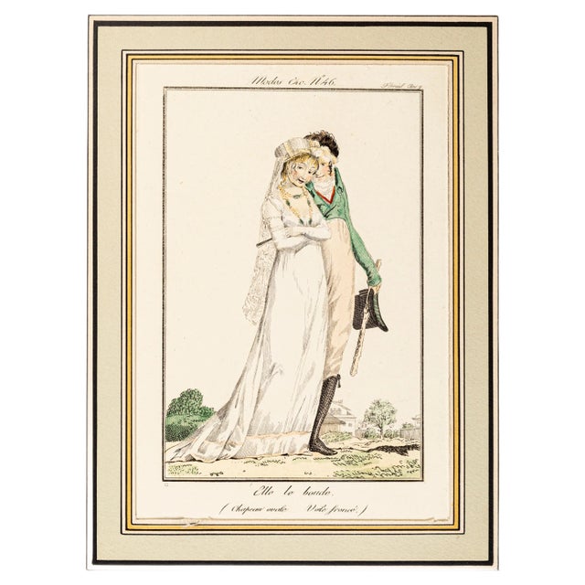 Elle le boude - From Modes et Manières du jour à Paris\. Early 19th Century For Sale