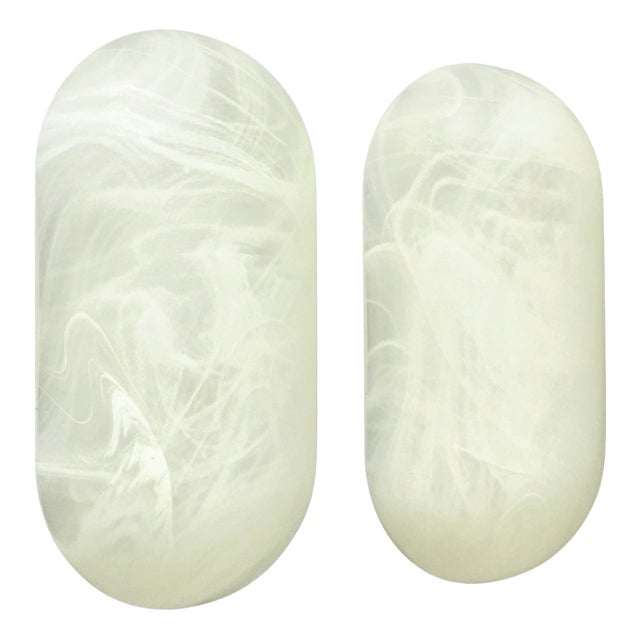 Vintage Glass Wall Lamps from Peill & Putzler, Germany, 1980s, Set of 2 For Sale
